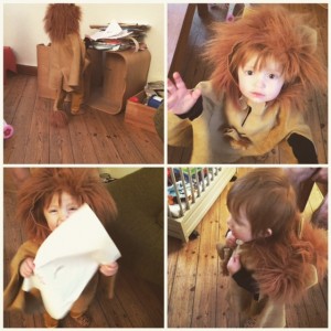 déguisement bébé lion