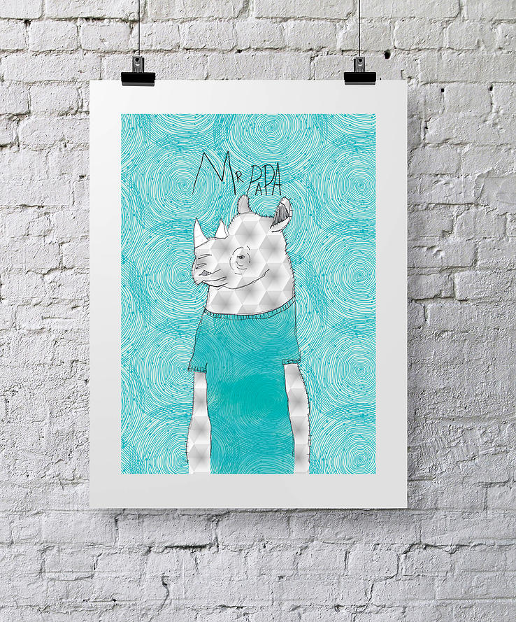 white poster on a rope; Shutterstock ID 124404496