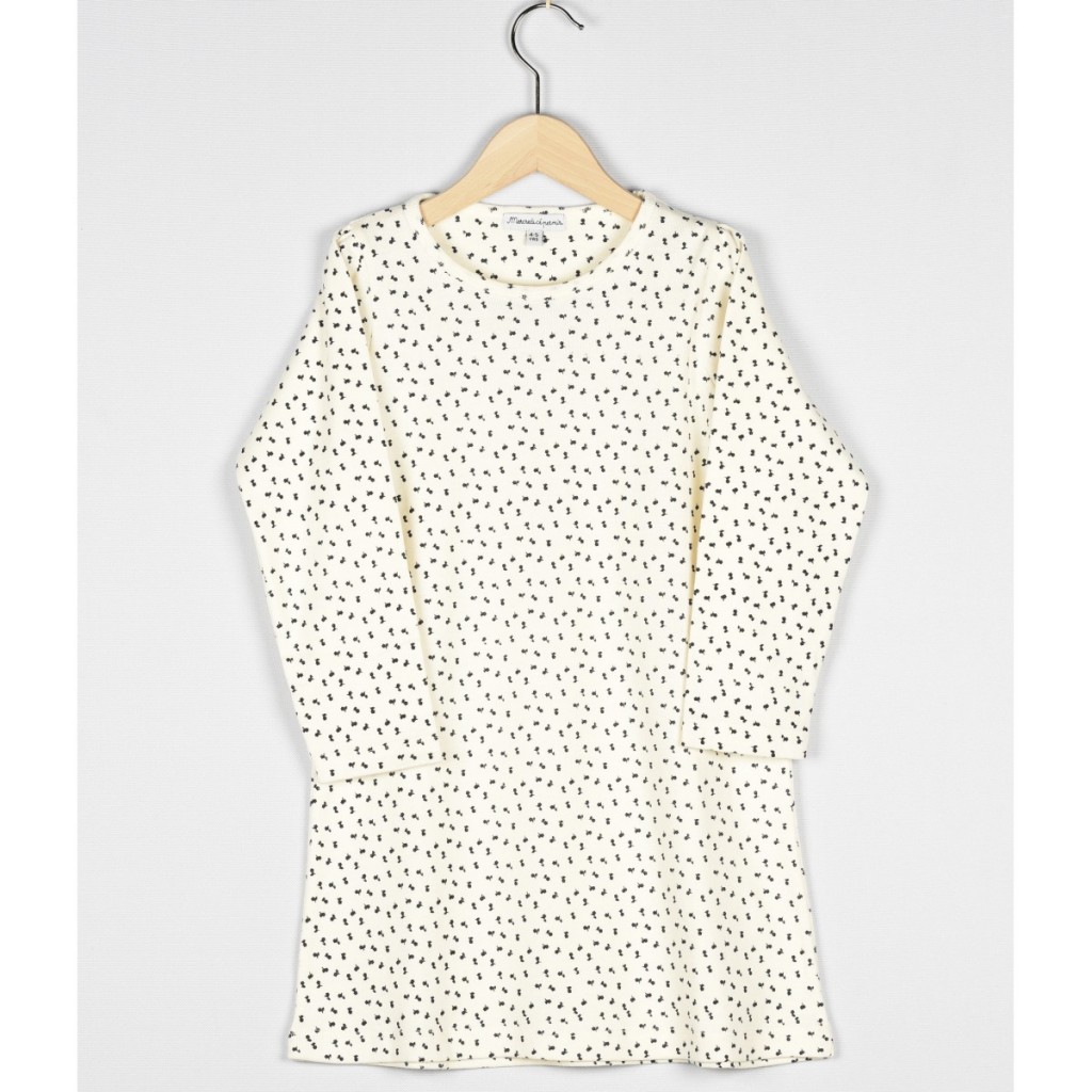 chemise-de-nuit-ecru-imprime-fleurs-marine