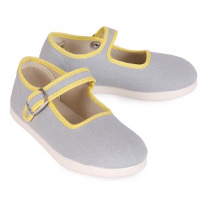chaussons-babies-coton-gris-perle